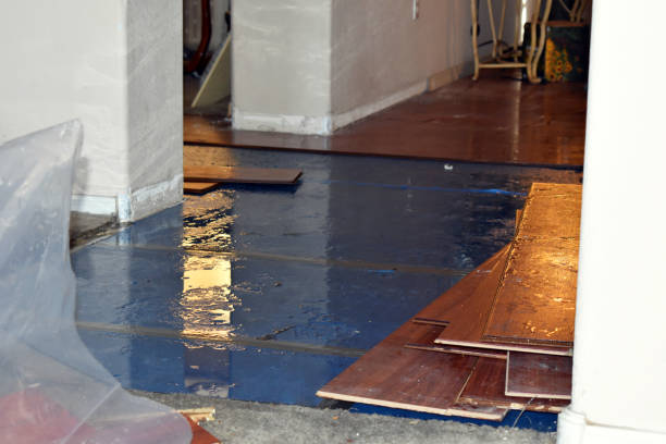 Professional Flood Damage Restoration technician working in Haslet, TX